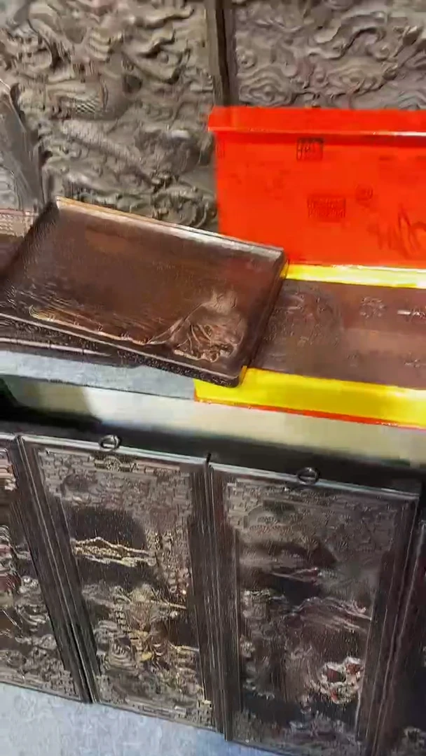 木紫檀雕刻一物一拍
