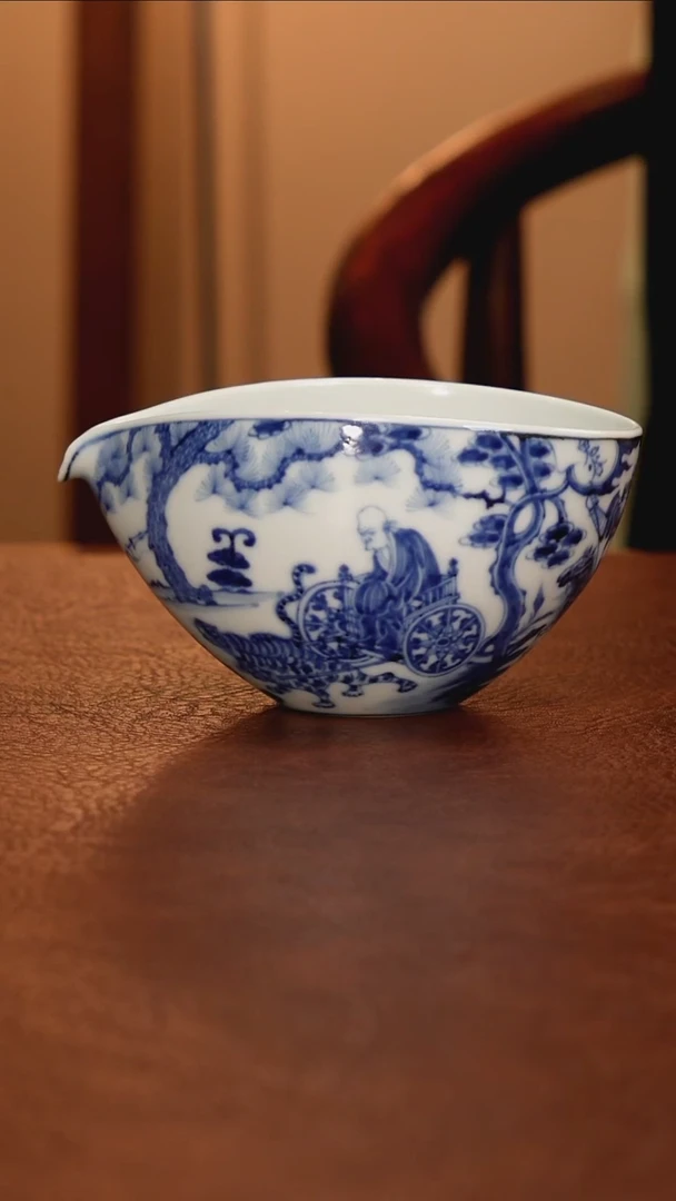 鬼谷子 景德镇瓷器，青花瓷手绘茶具~