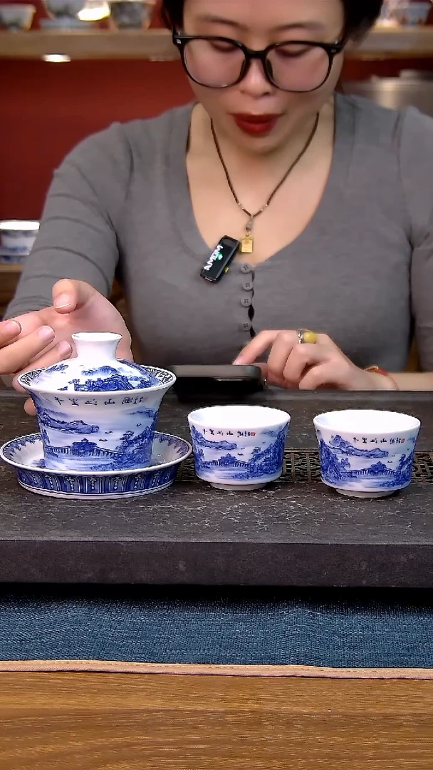 简装家用款3件套 白瓷陶瓷茶具