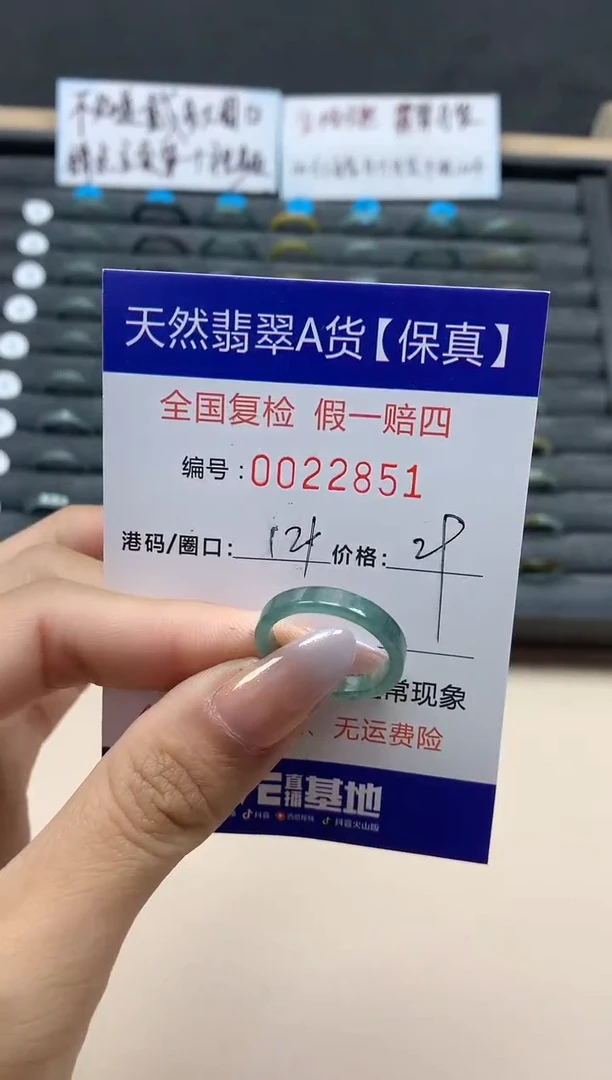【闪购商品】翡翠戒指未镶嵌天然22851