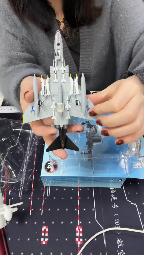 1/100合金飞机模型F4