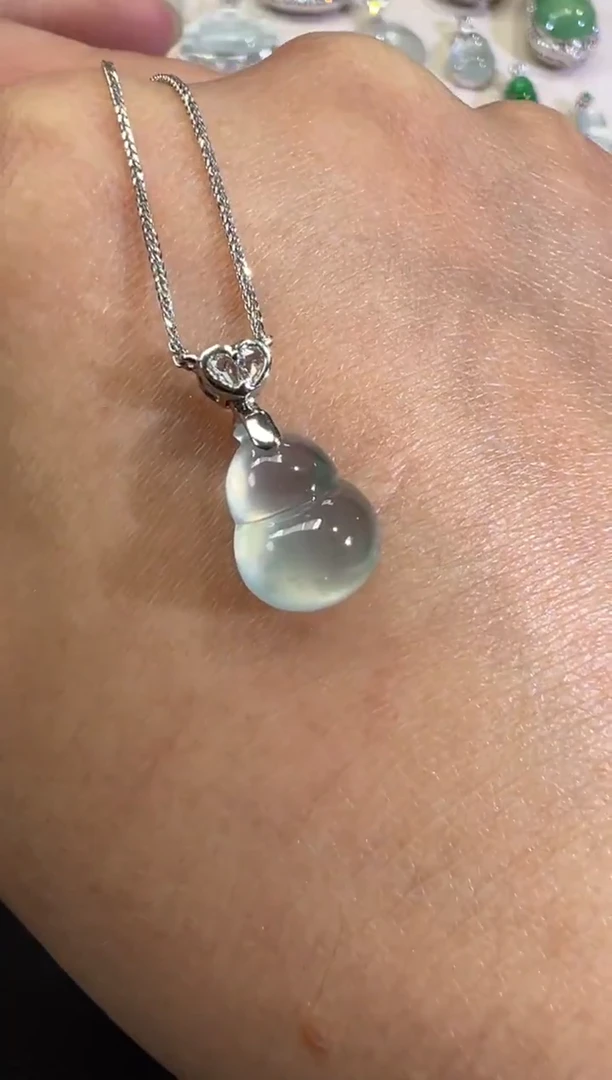 套链18K金镶嵌翡翠B202|2380