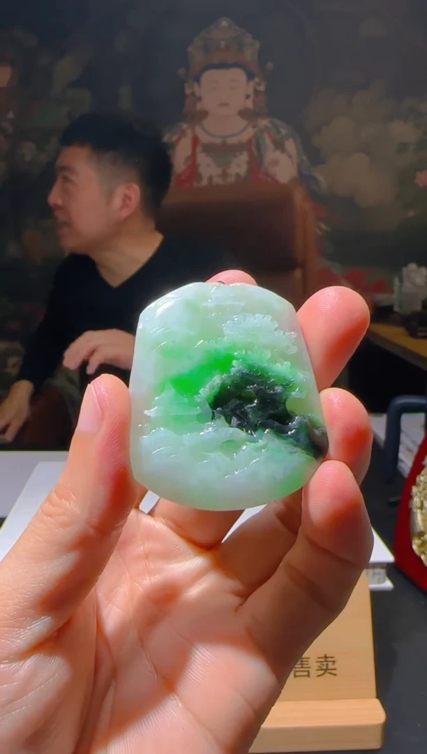 【闪购商品】定制翡翠未镶嵌L-@@QJSXJ219044