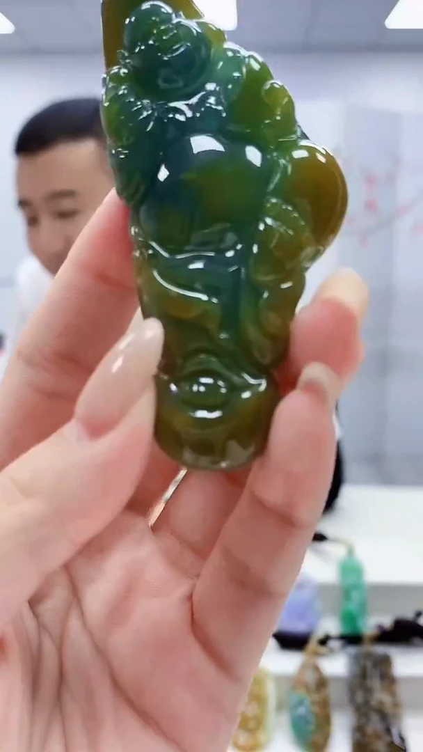 未镶嵌定制翡翠4898lr-毛货挂件132