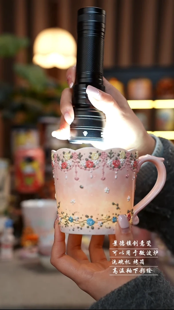 王祖贤杯景德镇陶瓷手工手绘创意瓷