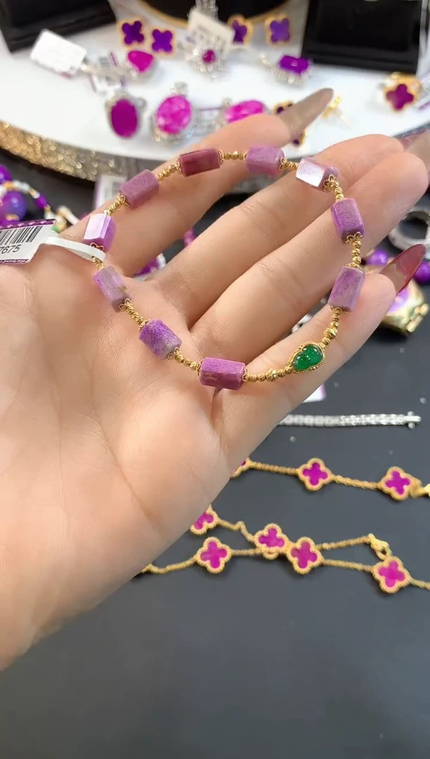 【闪购商品】苏纪石（舒俱来）.18K金镶嵌舒俱来手串