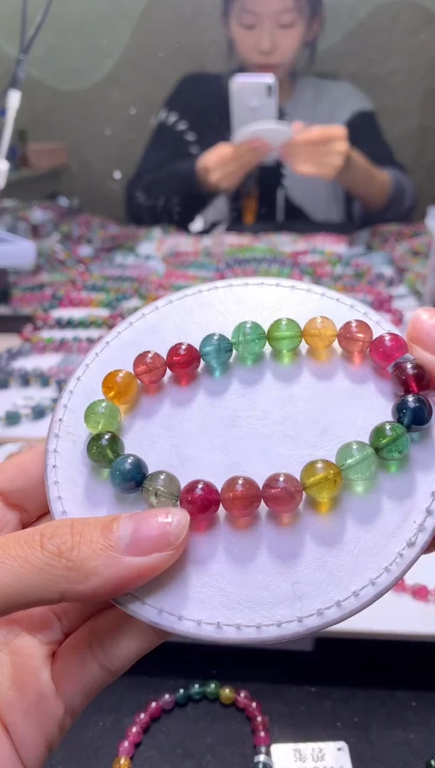 未镶嵌手串碧玺A102【天然碧玺】