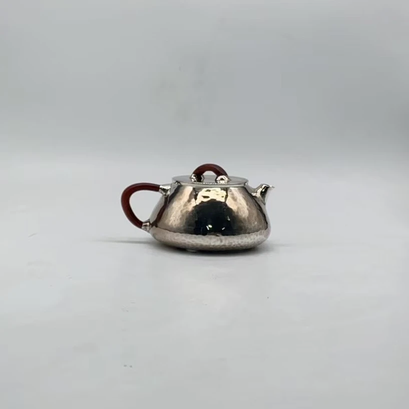 【达观紫器】银歌银歌 石瓢锤纹 泡茶壶