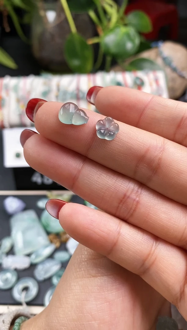 【闪购商品】翡翠戒指未镶嵌葫芦+小花