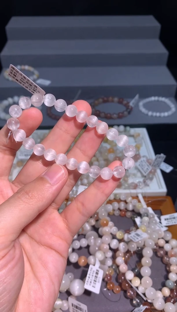 未镶嵌手串水晶5号链接 卡7咪+