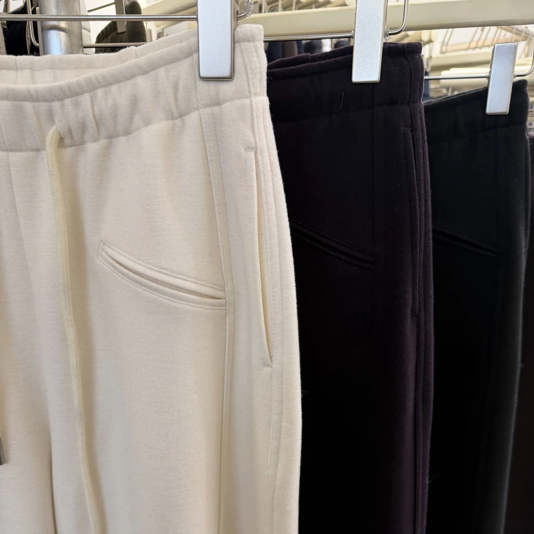 厚款冬季休闲裤厚款直筒阔腿裤运动加厚阔腿卫裤