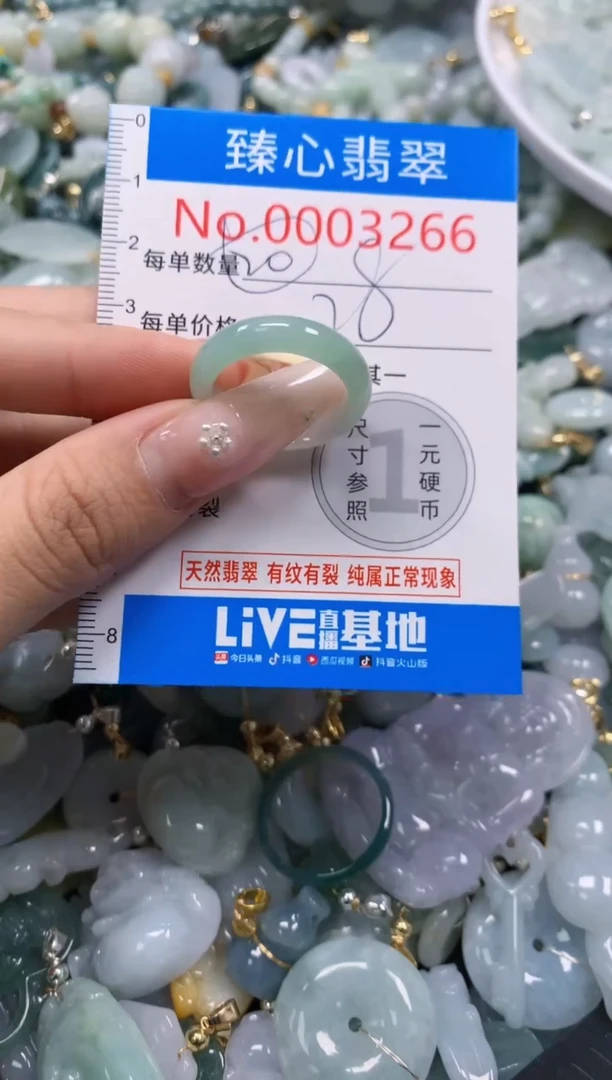 翡翠未镶嵌颈饰含绳0003266