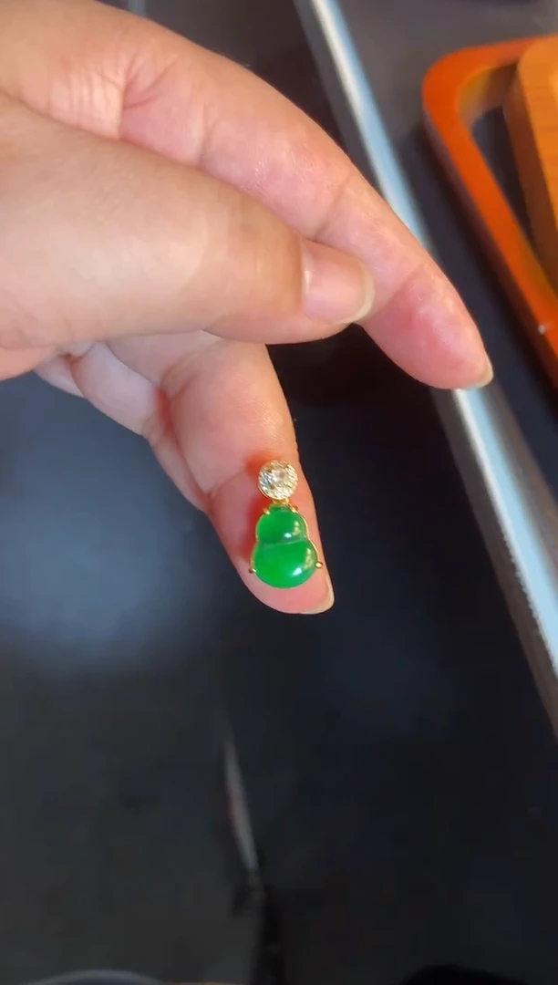 吊坠(不含链)银S925镶嵌翡翠1