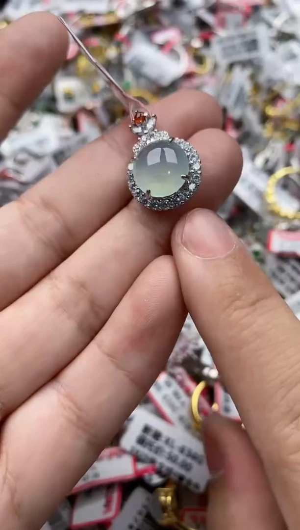 【闪购商品】翡翠戒指银S925镶嵌88888---1