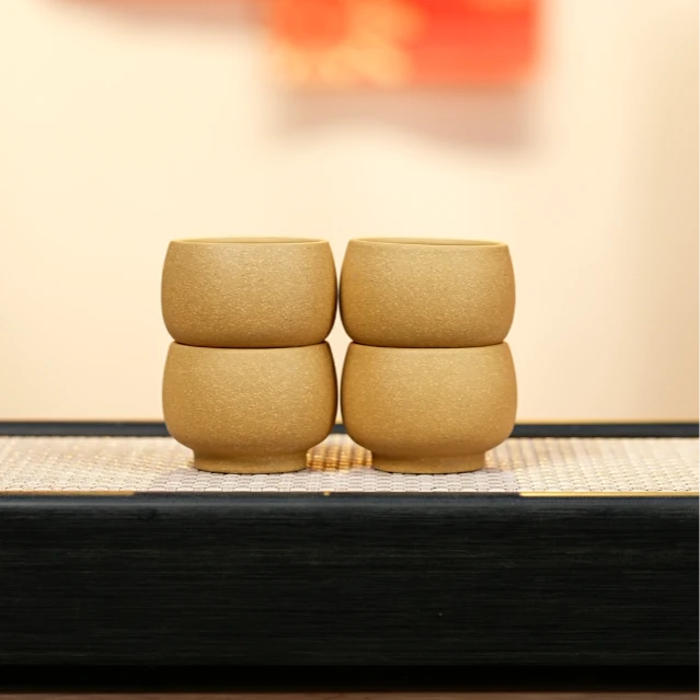 赵掌柜紫砂  段泥浮力杯套组