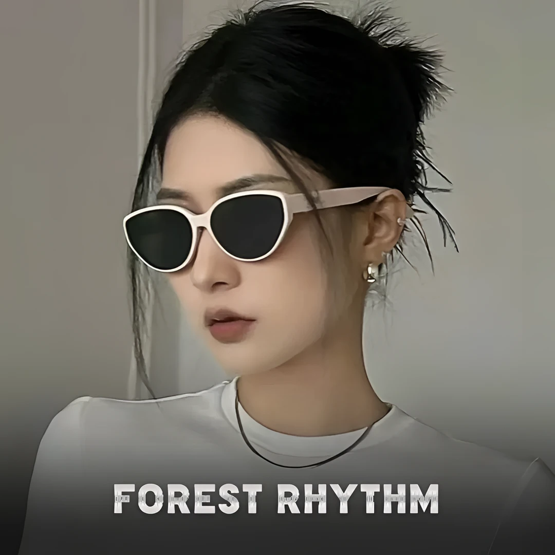 美式复古猫眼偏光墨镜女款2025高级感窄框眼镜方圆脸太阳镜男女生