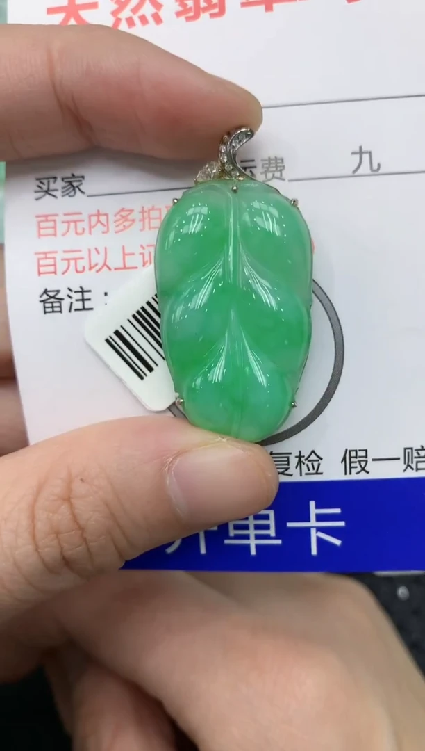 【闪购商品】翡翠颈饰18K金镶嵌11111111