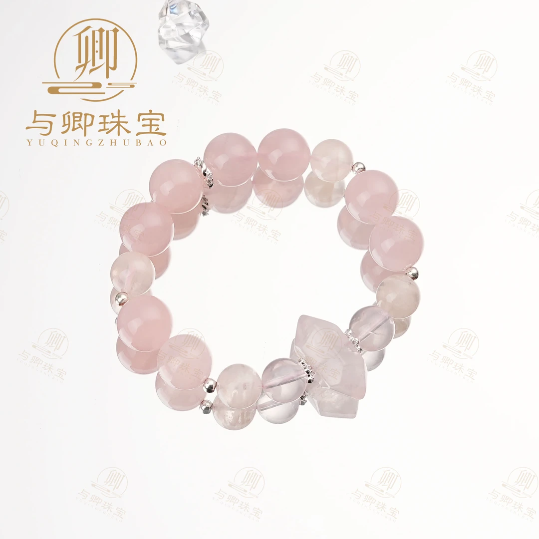 【千秋雪】与卿珠宝 12mm、10mm马粉+10mm雪花幽灵+粉水晶双尖