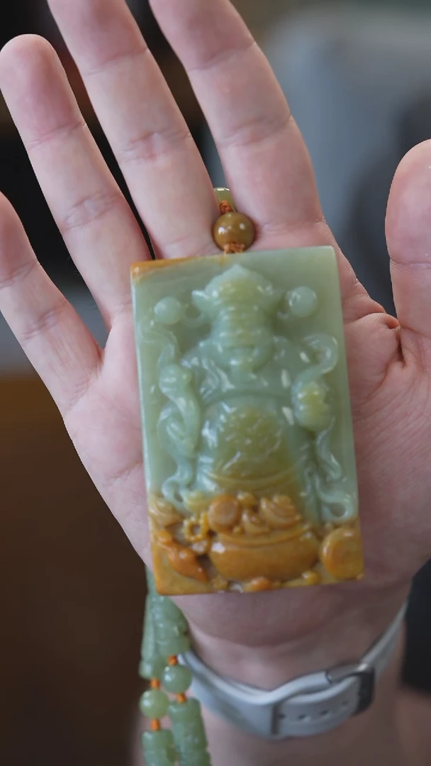 颈饰未镶嵌和田玉财神