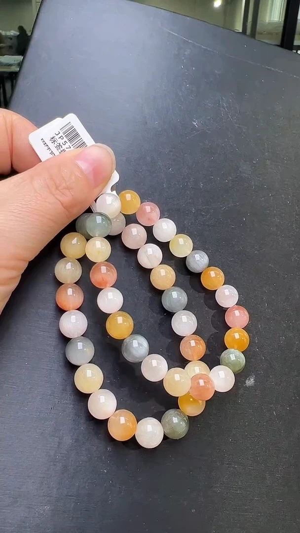 未镶嵌手串水晶多样性发一彩兔毛手串9mm+ JP57592