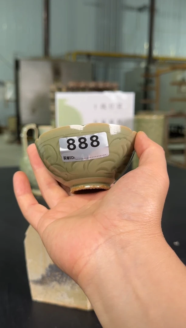 耀州窑仰山露**嘬半月杯888