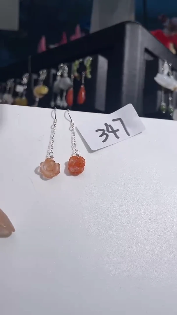 银S925镶嵌耳饰紫晶喜欢拍
