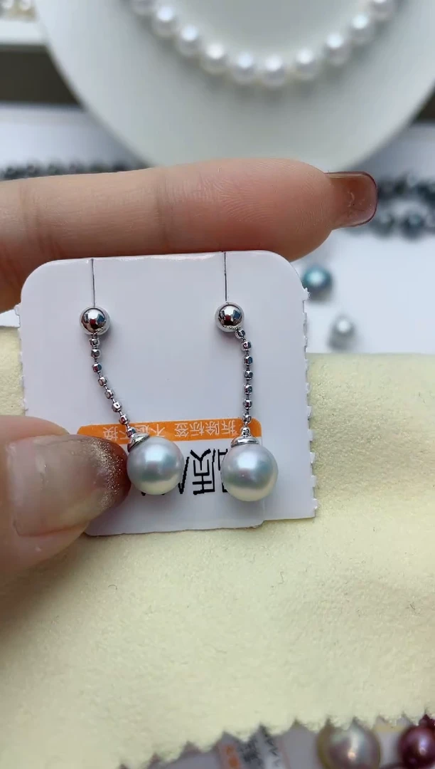 【闪购商品】海水珍珠耳饰银S925镶嵌W67