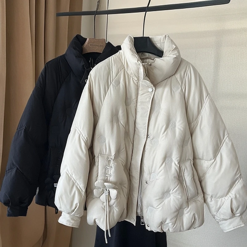 梦燕【特卖季】秋冬女款时尚纯色立领保暖休闲羽绒服外套CY11B2032