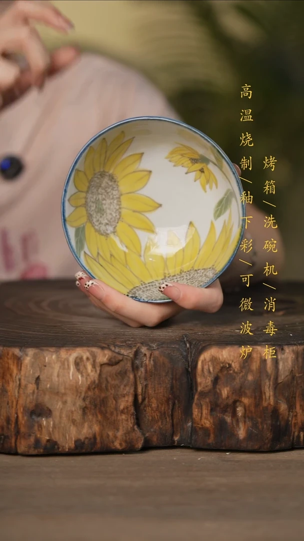 瓷片景德镇高温釉下彩可微波烤箱洗碗机