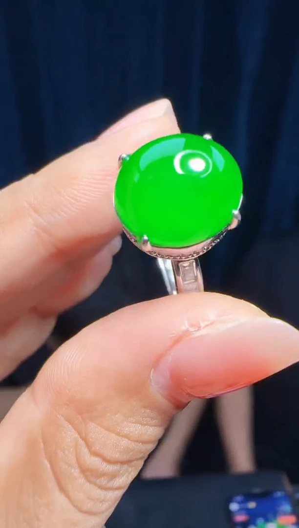 未镶嵌定制翡翠翡翠戒指68