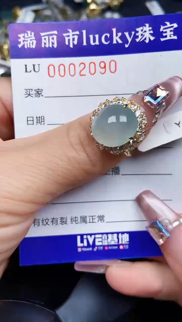 翡翠银S925镶嵌颈饰2090