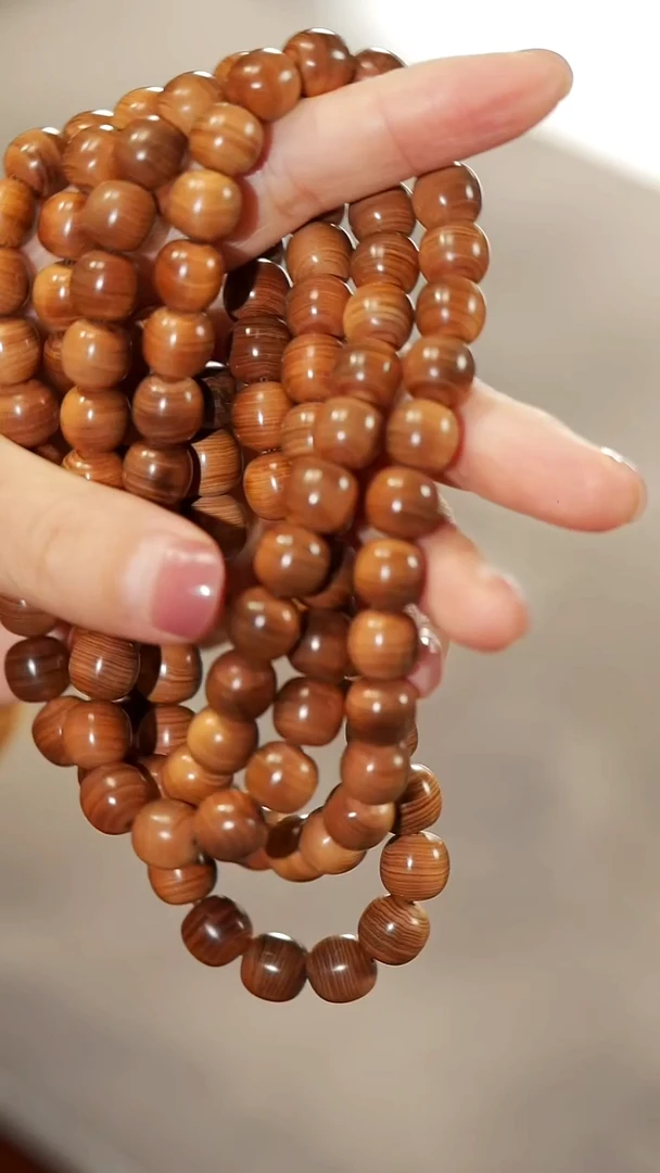 柏木（崖柏）陈化黑油料老型10mm108颗