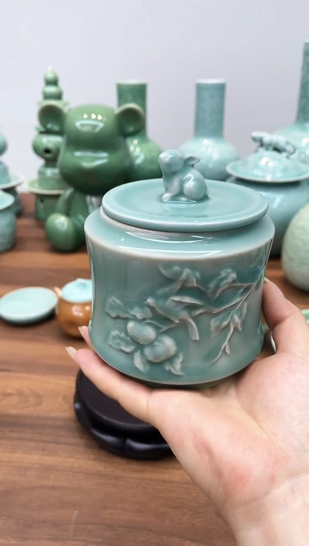 特价福利 微瑕 慧仙青瓷