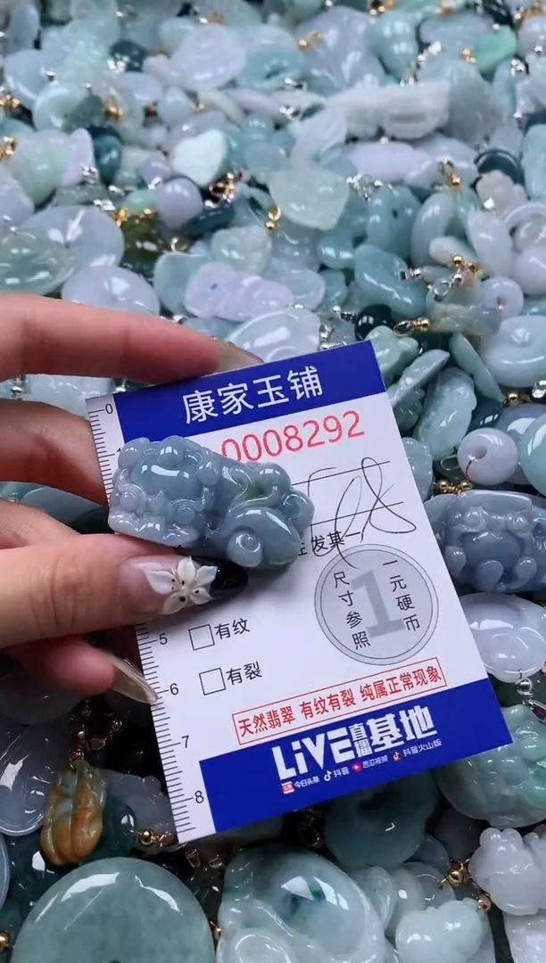 翡翠未镶嵌颈饰8292
