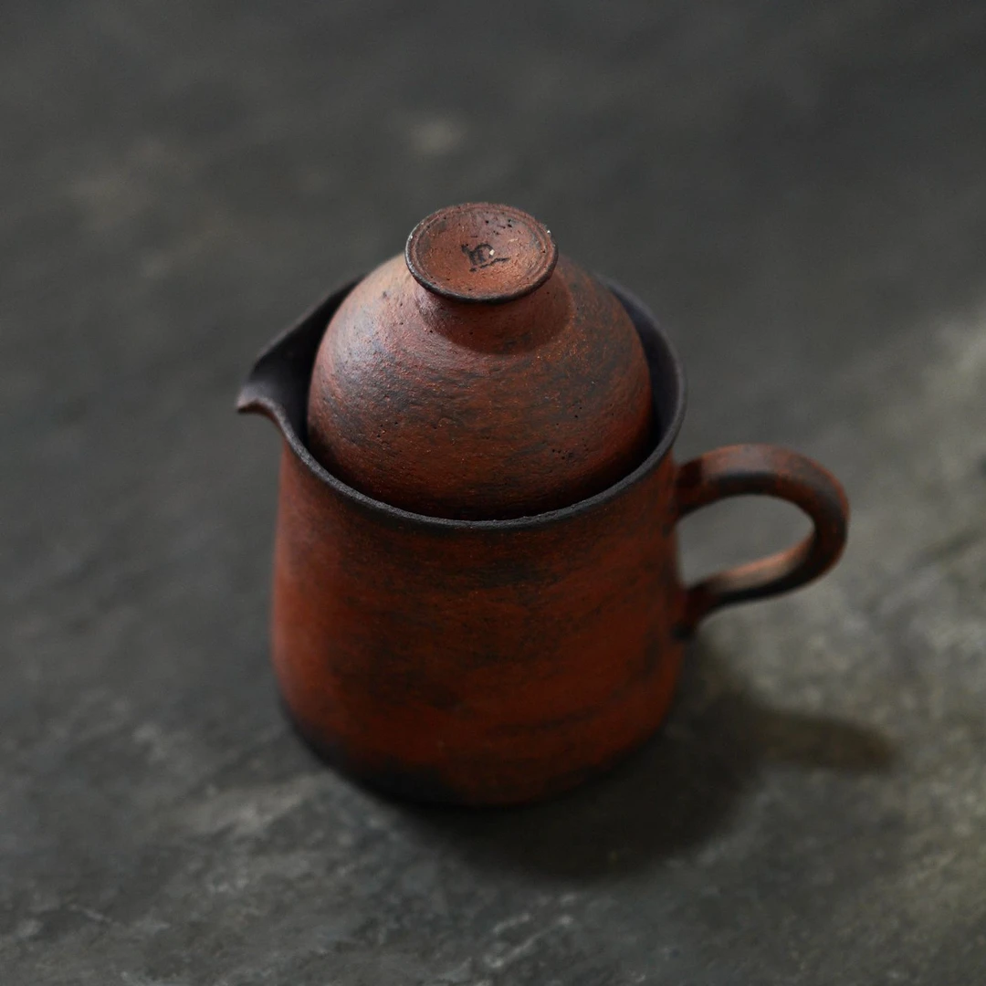 粉引煮茶公道 景德镇手作器物