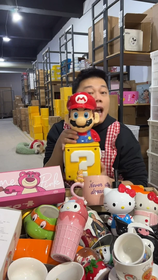 【闪购商品】杯马里奥问号罐一套