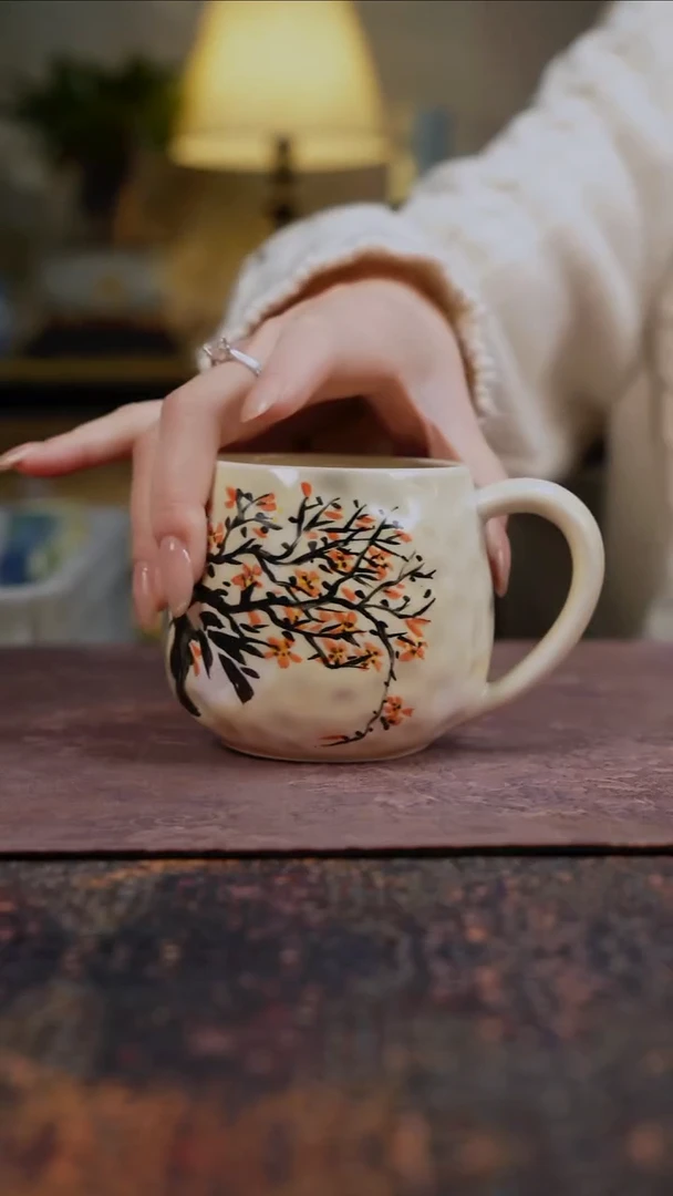 杯景德镇陶瓷杯碗柴烧多人