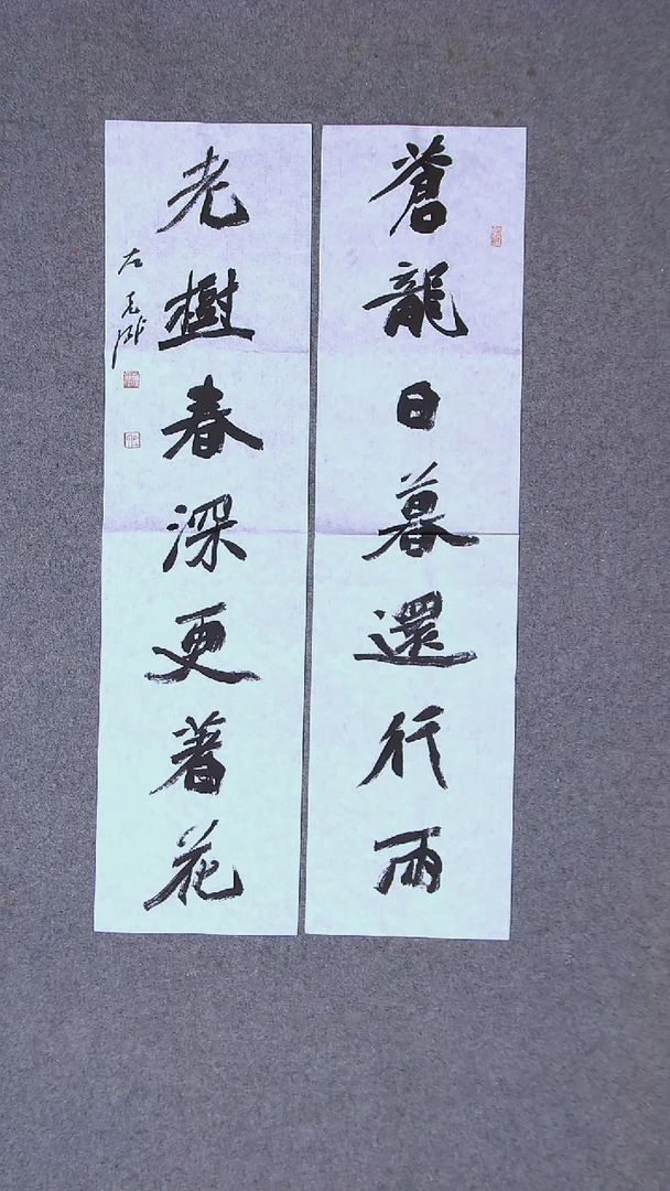 书法左克成  江苏盐城69*17*2尺寸