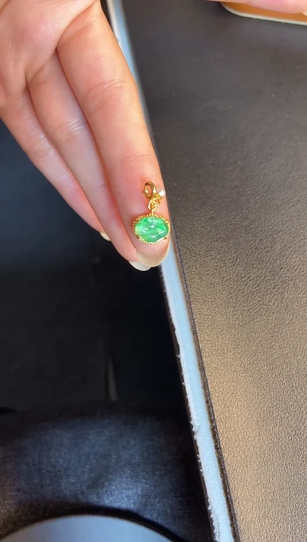 吊坠(不含链)银S925镶嵌翡翠1