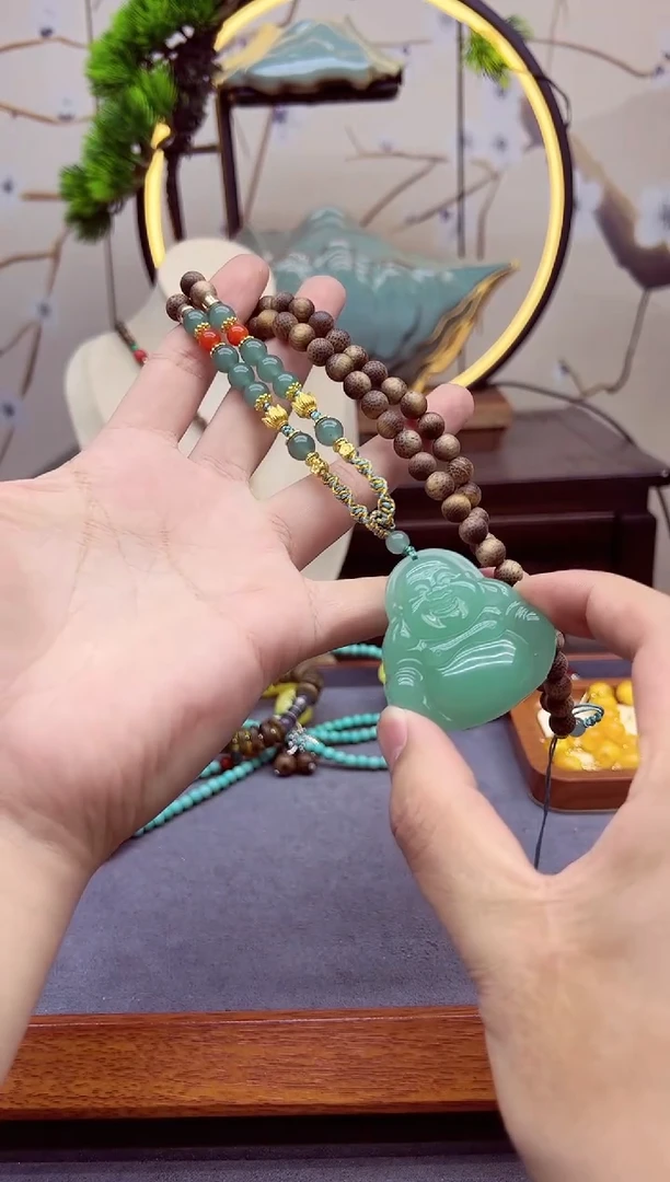 【闪购商品】翡翠颈饰14K金镶嵌x798````