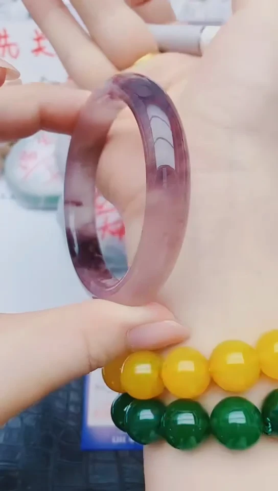 未镶嵌手镯石英质玉y65+58-59