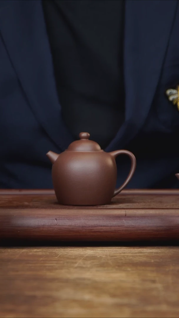 茶壶紫砂180ml 大彬圈扭 紫泥