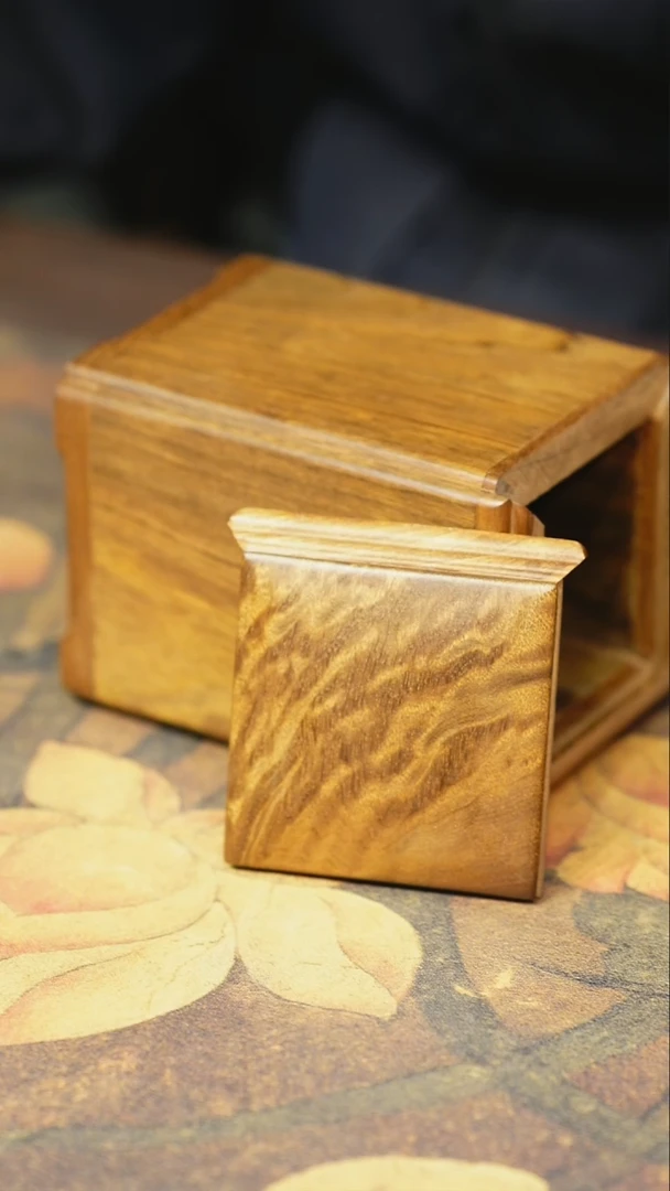 金丝楠小叶桢楠  工茶叶罐 祥云顶板