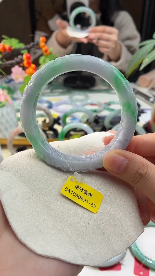 未镶嵌手镯翡翠23  翡翠手镯 58