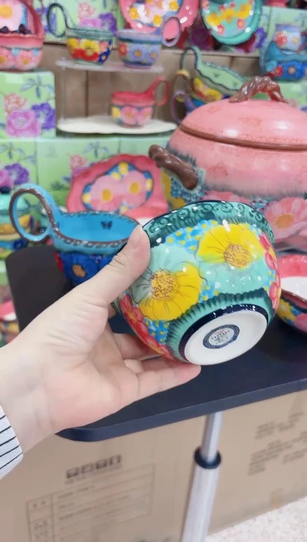 瓷5英寸花边碗六个装-碧海