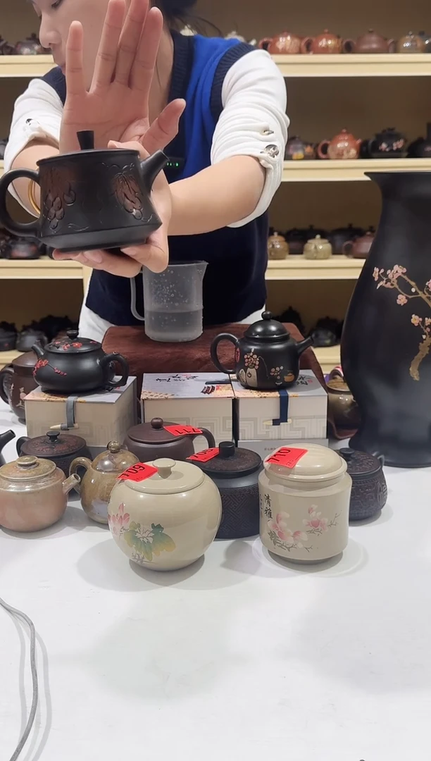 壶瑕疵壶无礼盒 葡萄柱础  718