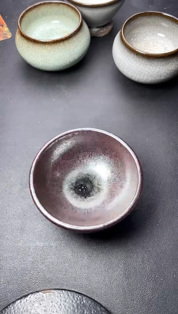 茶盏278叶紫建盏叶紫建盏
