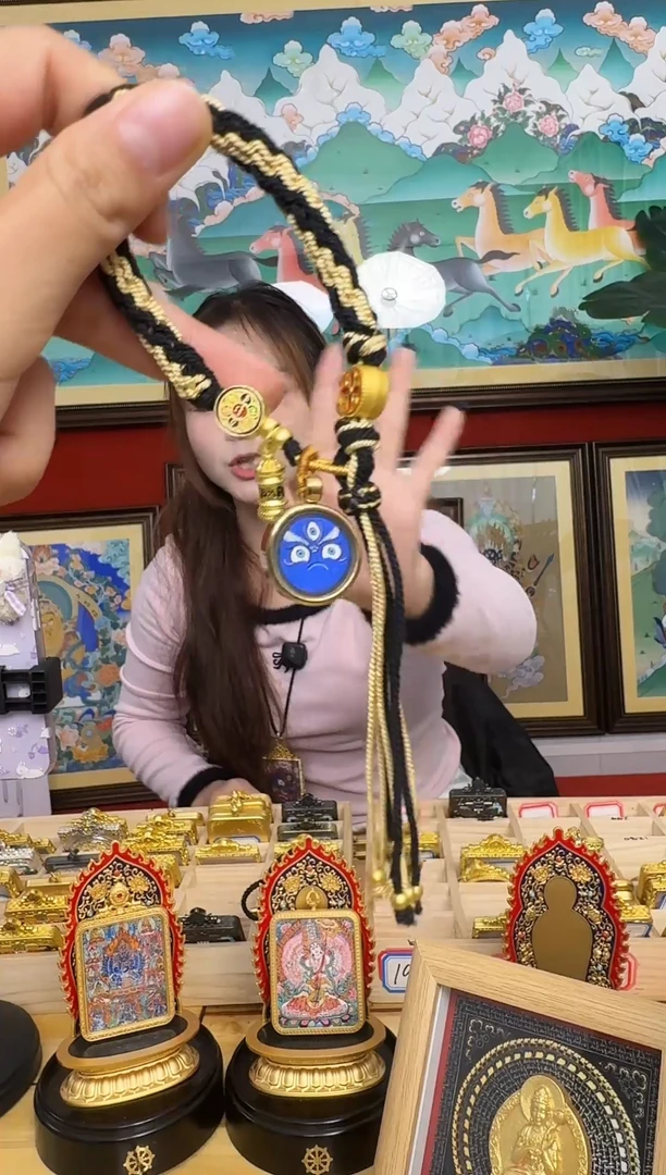 吊坠手串-热贡纯手绘