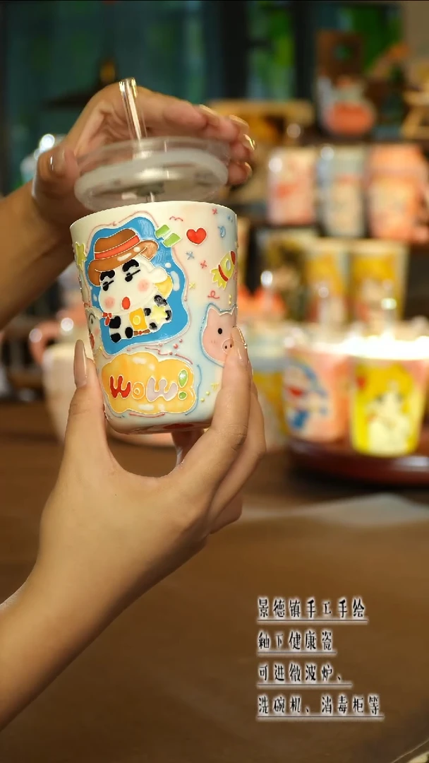 景德镇陶瓷手工手绘A092