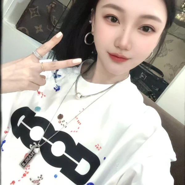 菲菲专属【彩虹糖果款短袖】情侣款时尚宽松潮流圆领纯棉短袖